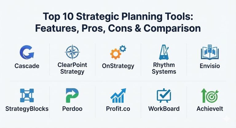 Top 10 Strategic Planning Tools: Features, Pros, Cons & Comparison ...