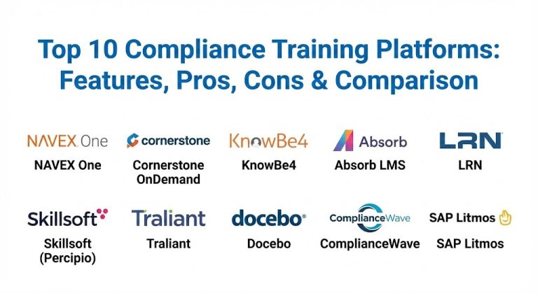 Top 10 Compliance Training Platforms: Features, Pros, Cons & Comparison ...