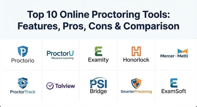 Top 10 Online Proctoring Tools: Features, Pros, Cons & Comparison ...