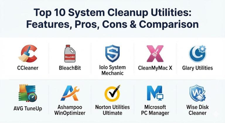 Top 10 System Cleanup Utilities: Features, Pros, Cons & Comparison ...