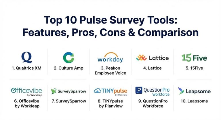 Top 10 Pulse Survey Tools: Features, Pros, Cons & Comparison – Gurukul ...