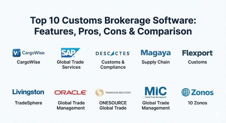 Top 10 Customs Brokerage Software: Features, Pros, Cons & Comparison ...