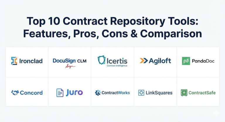 Top 10 Contract Repository Tools: Features, Pros, Cons & Comparison ...